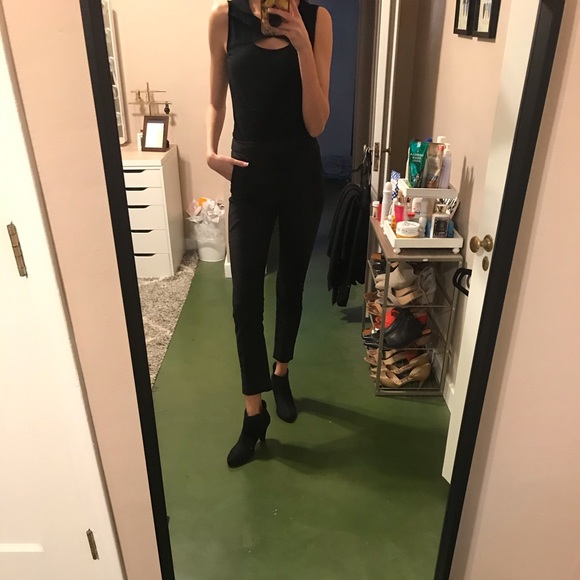 Black Suede Ankle Booties - Picture 4 of 5